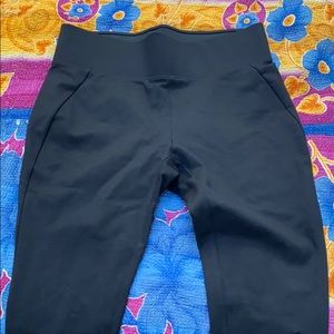 Brass cropped ponte knit pant Size XL